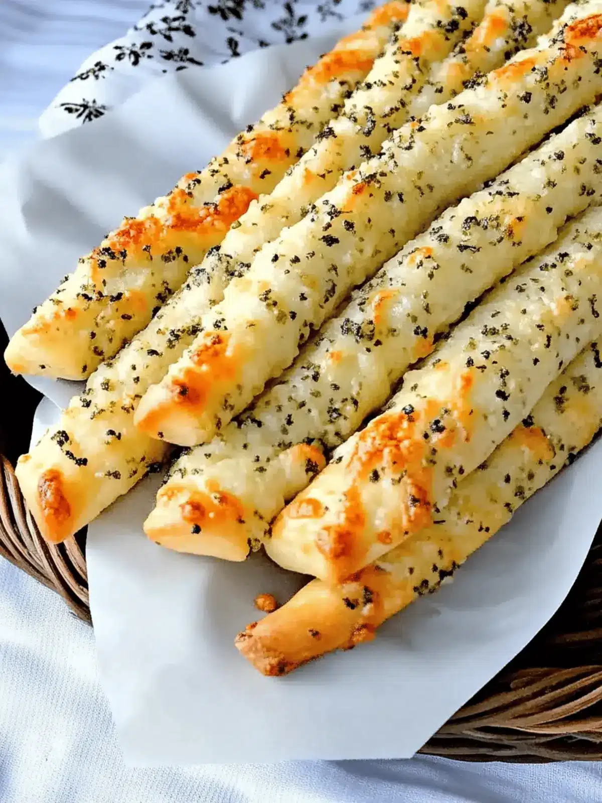 Cheesy Garlic And Herb Breadsticks