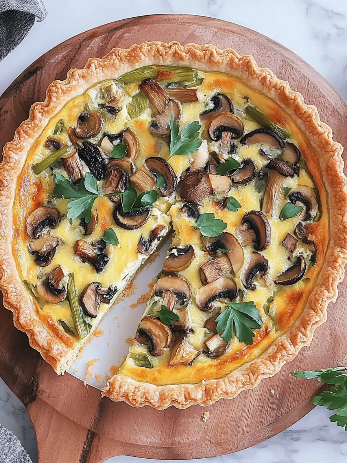 Savory Leek and Mushroom Quiche for Cozy Homemade Bliss 3 Leek and Mushroom Quiche