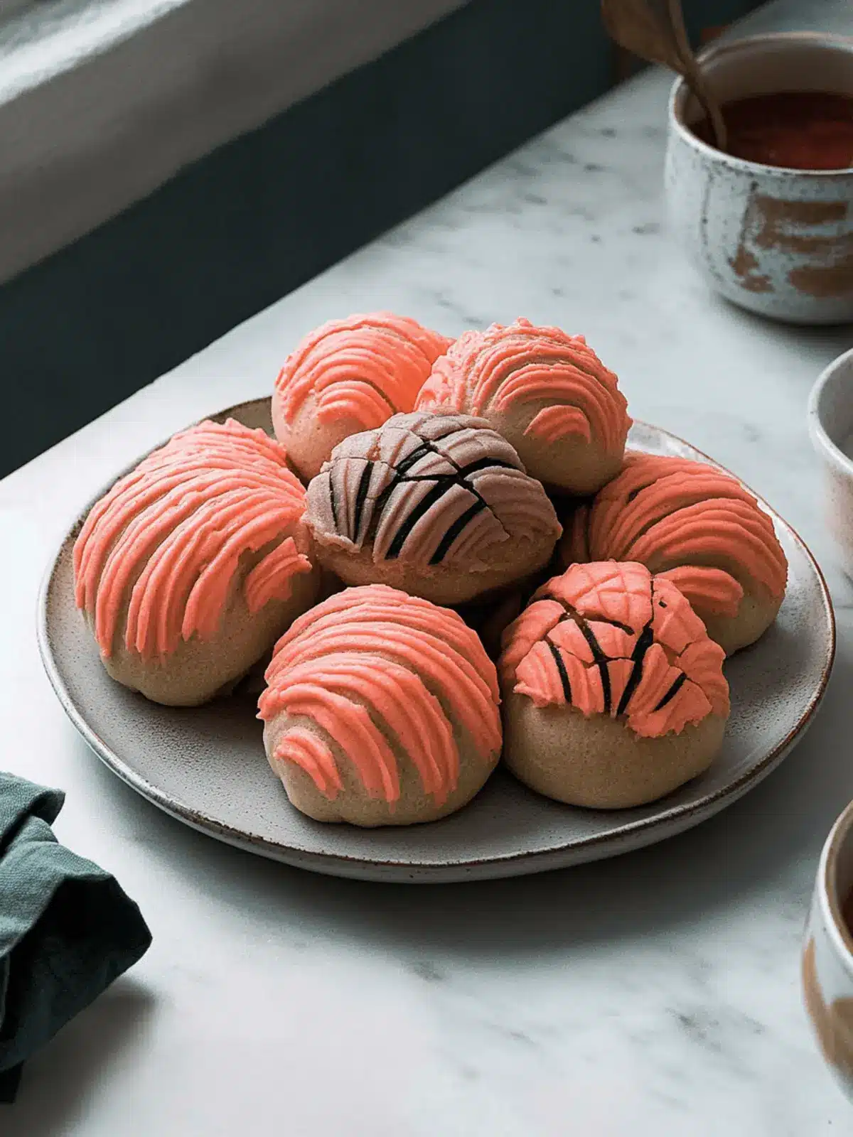 Delicious Conchas Mexican Pan Dulce - Your New Favorite Treat 4 Conchas (Mexican Pan Dulce)