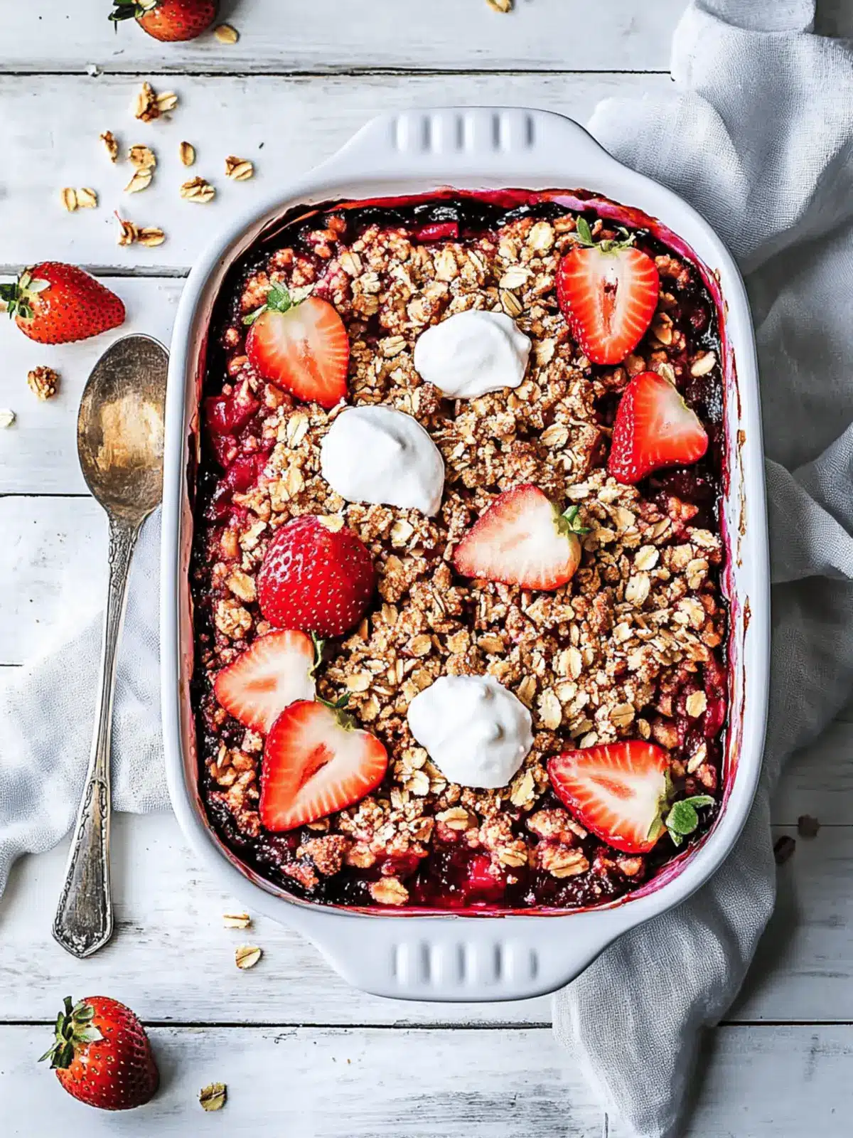 Strawberry Rhubarb Crisp