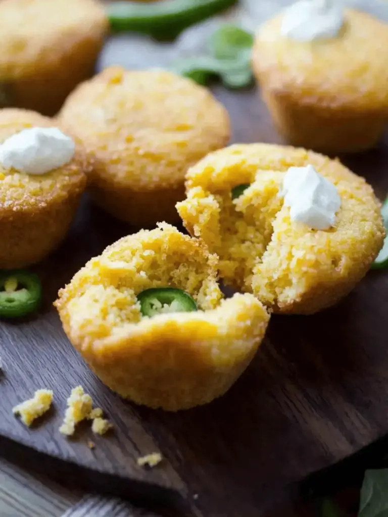 Jalapeño Popper Cornbread Muffins