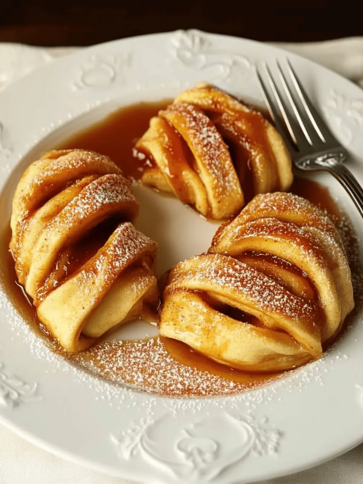 Apple Pie Spirals with Salted Caramel Sauce