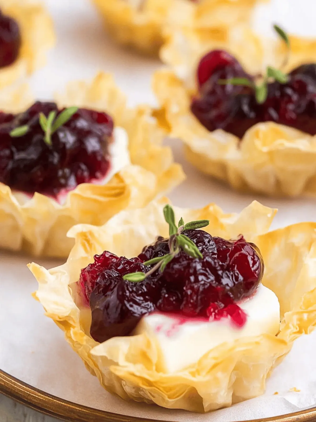 Irresistible Brie and Cranberry Phyllo Cups You’ll Love 3 Brie and Cranberry Phyllo Cups