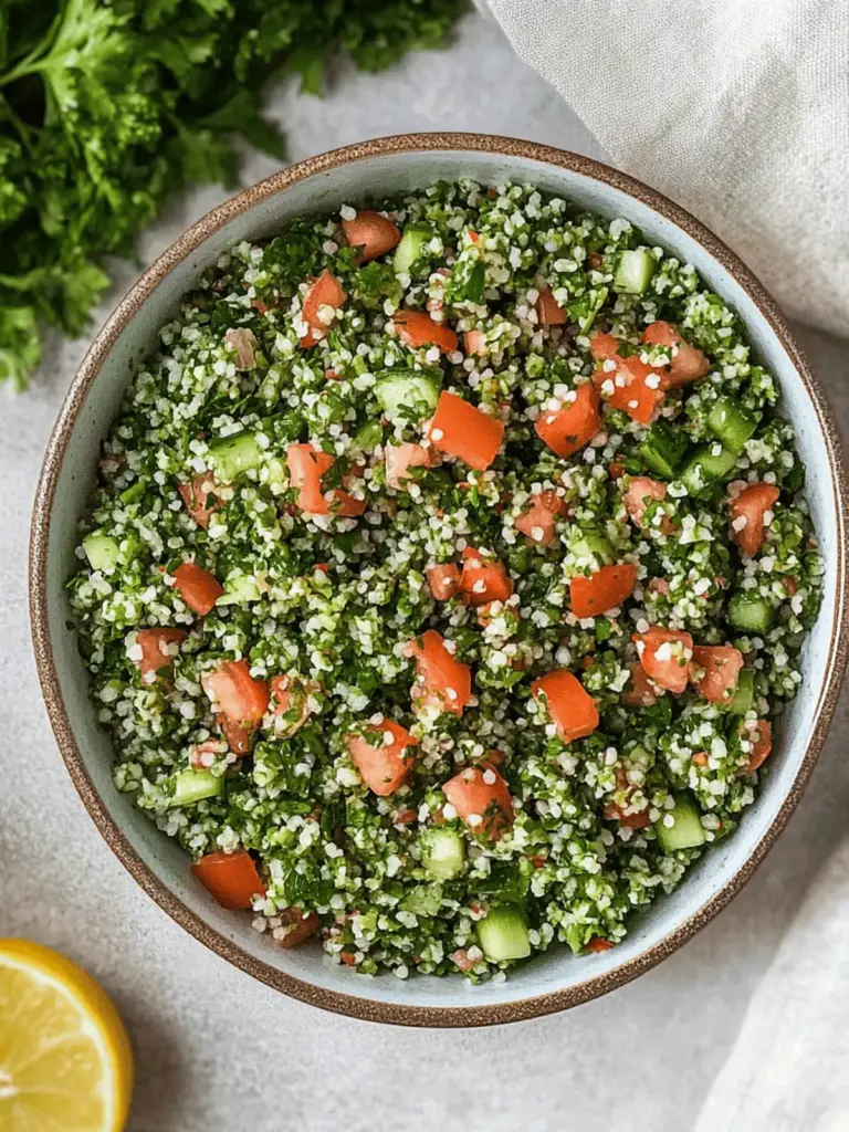 Lebanese Tabbouleh Salad