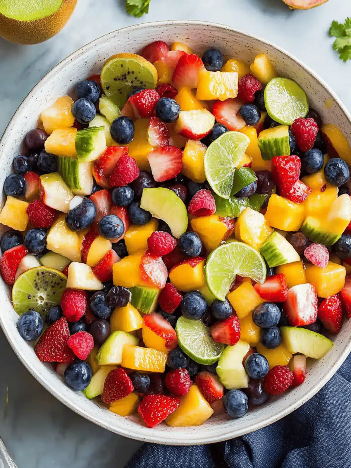 Delicious Honey Lime Rainbow Fruit Salad That Pops with Flavor 5 Honey Lime Rainbow Fruit Salad