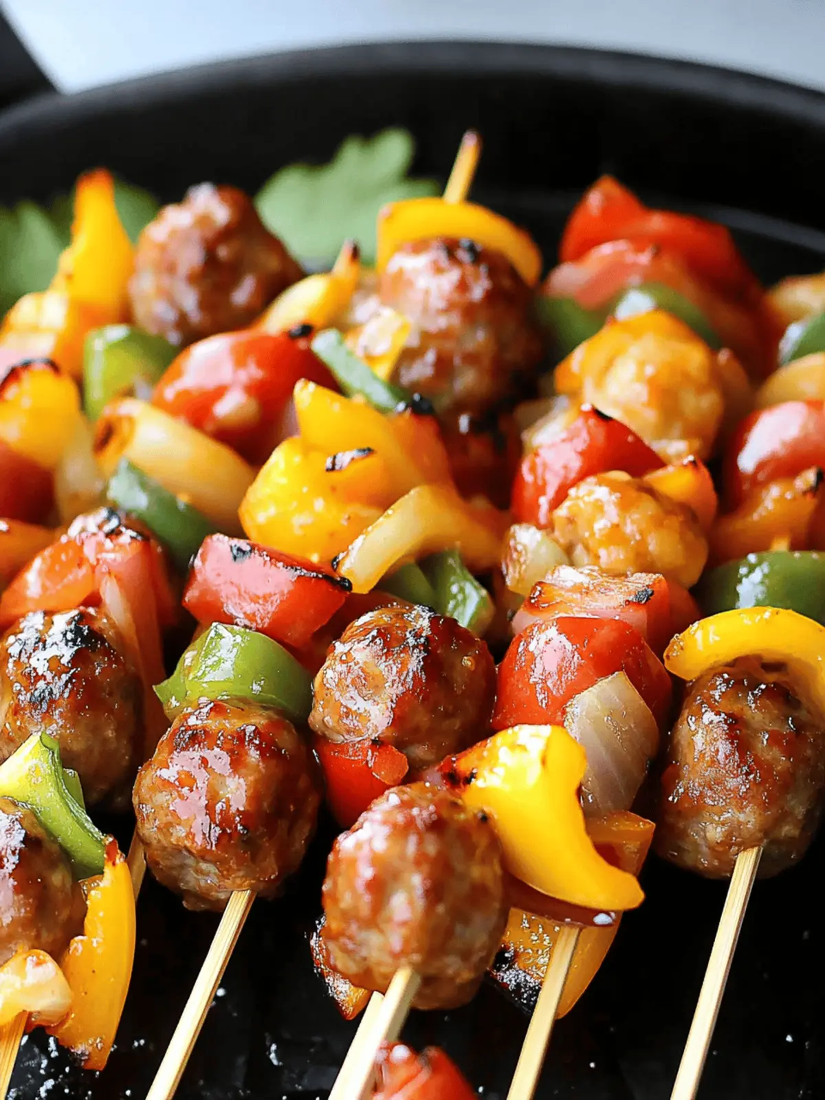 Sweet and Sour Meatball Kabobs: Grilled Goodness Awaits 4 Sweet and Sour Meatball Kabobs