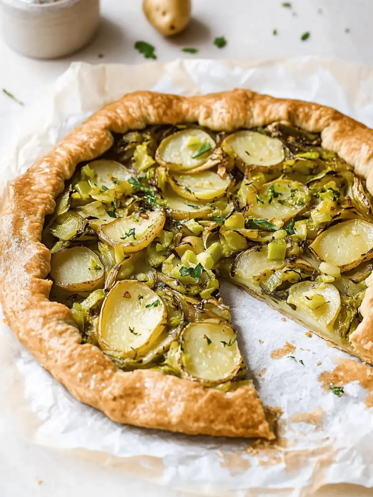 Leek and Potato Galette