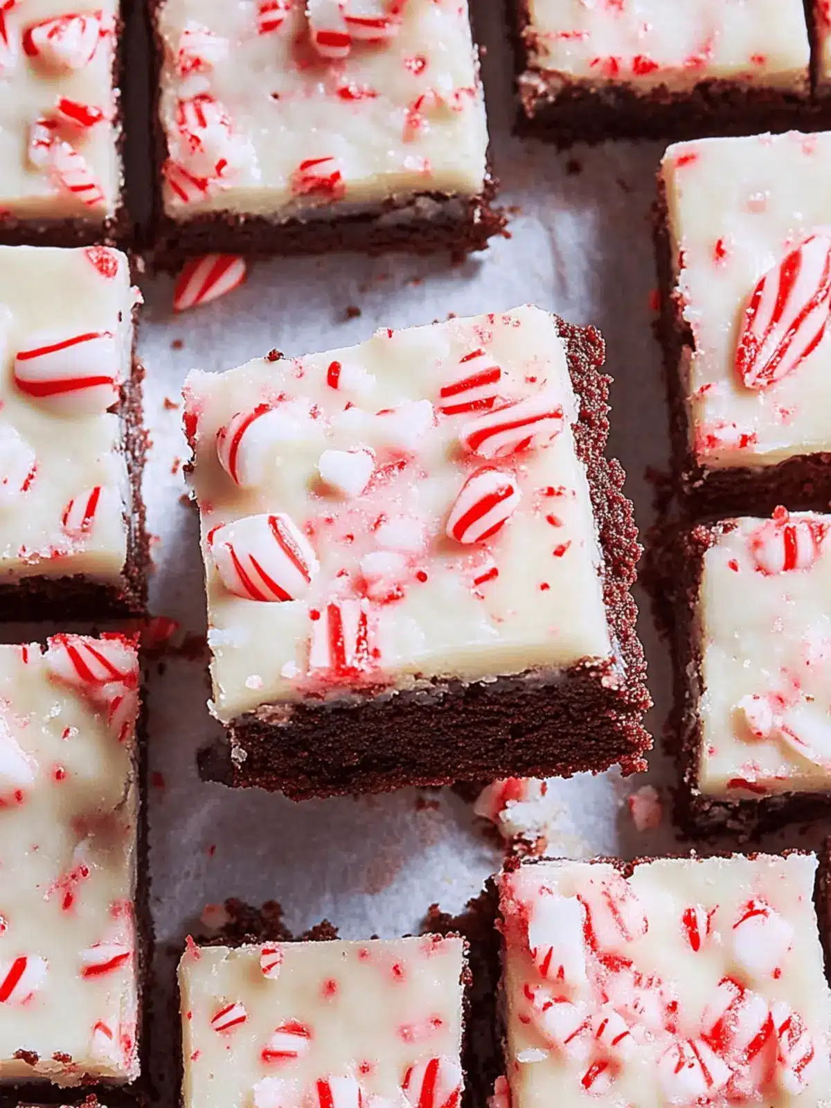 Peppermint Bark Brownies