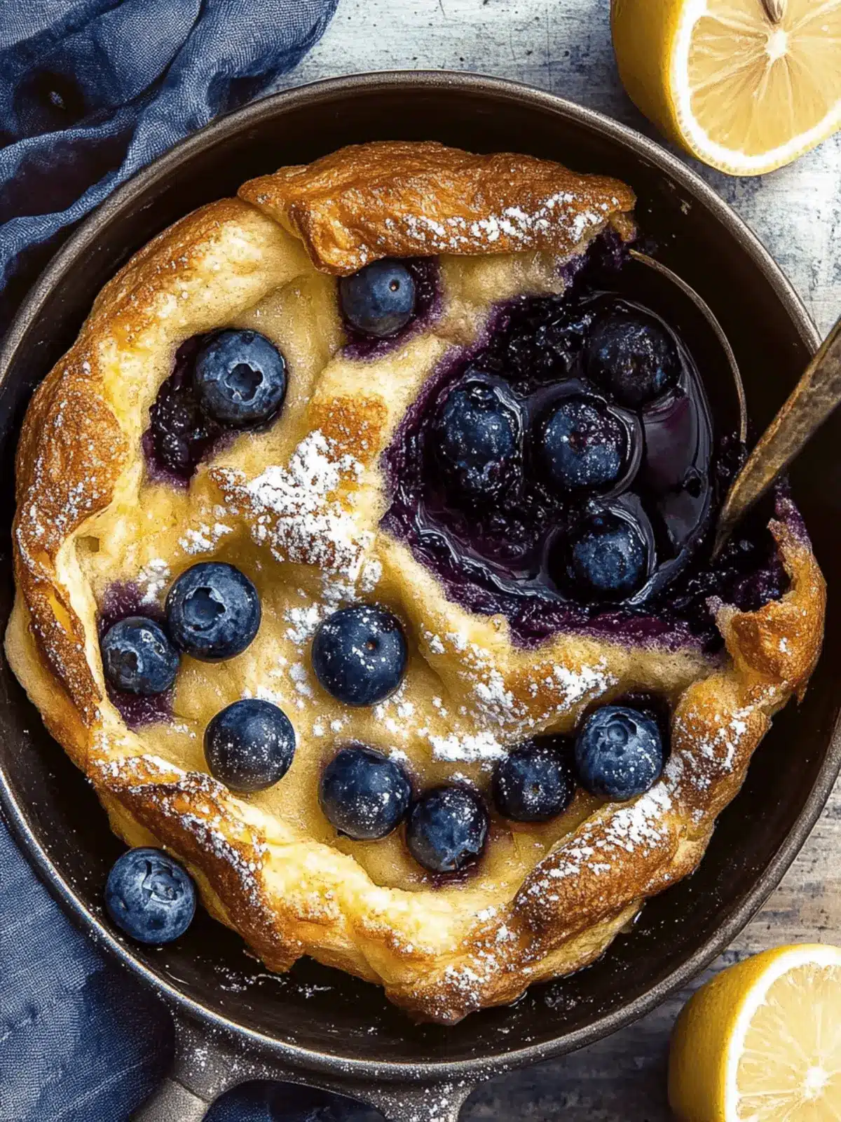 Blueberry Lemon Dutch Baby