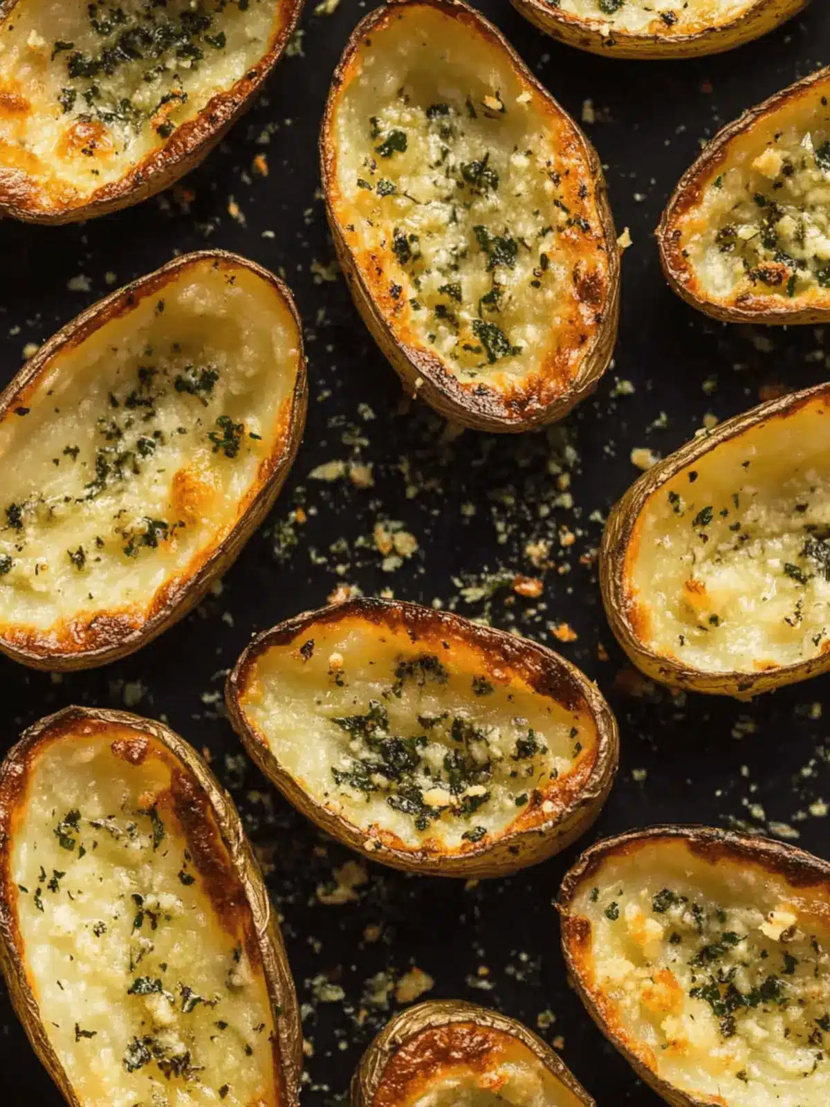 Garlic Butter Potato Skins: Irresistibly Crunchy Comfort Food 3 Garlic Butter Potato Skins