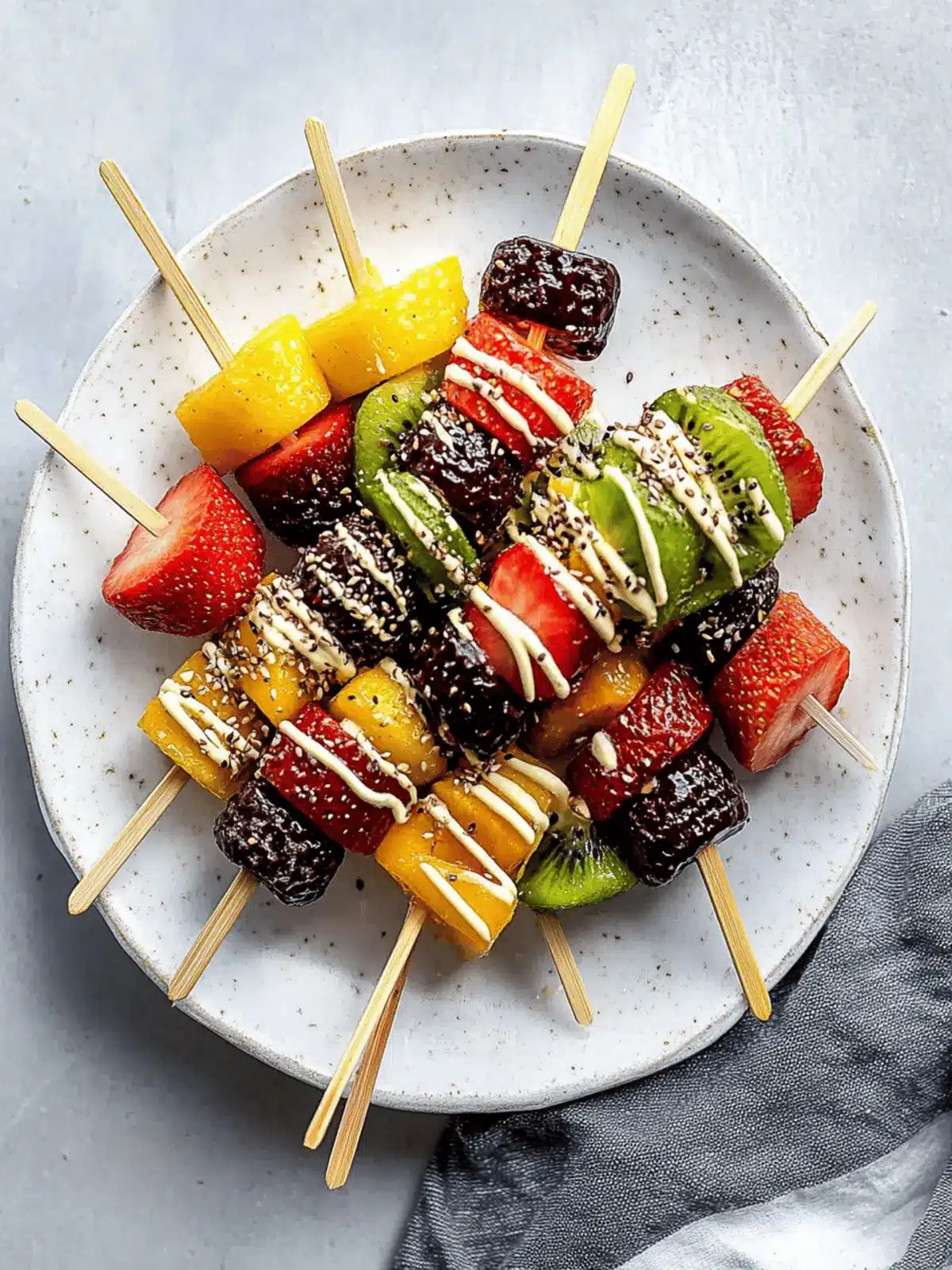 Rainbow Fruit Skewers
