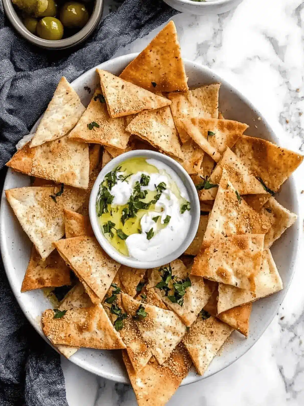 Crispy Pita Chips with Savory Parmesan Magic 4 Pita Chips