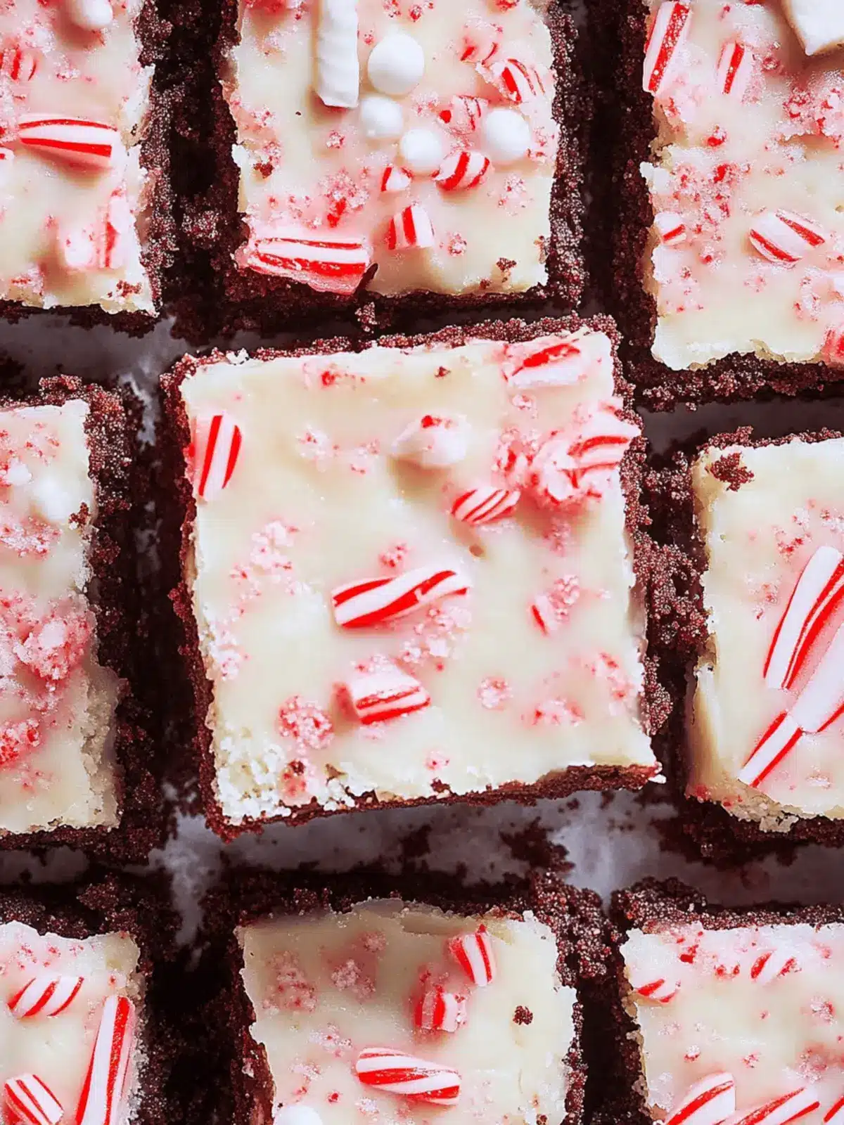 Peppermint Bark Brownies