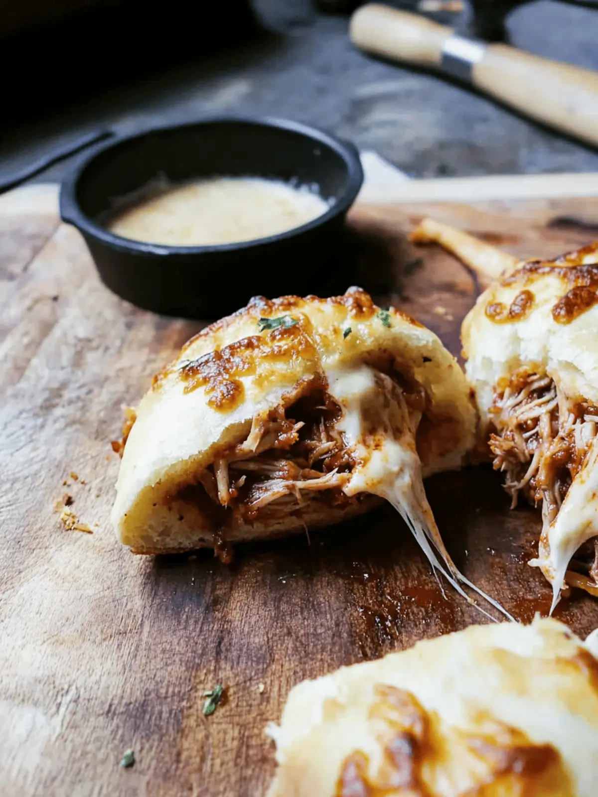 Cheesy BBQ Pulled Pork Pizza Rolls to Satisfy Your Cravings 3 Cheesy BBQ Pulled Pork Pizza Rolls