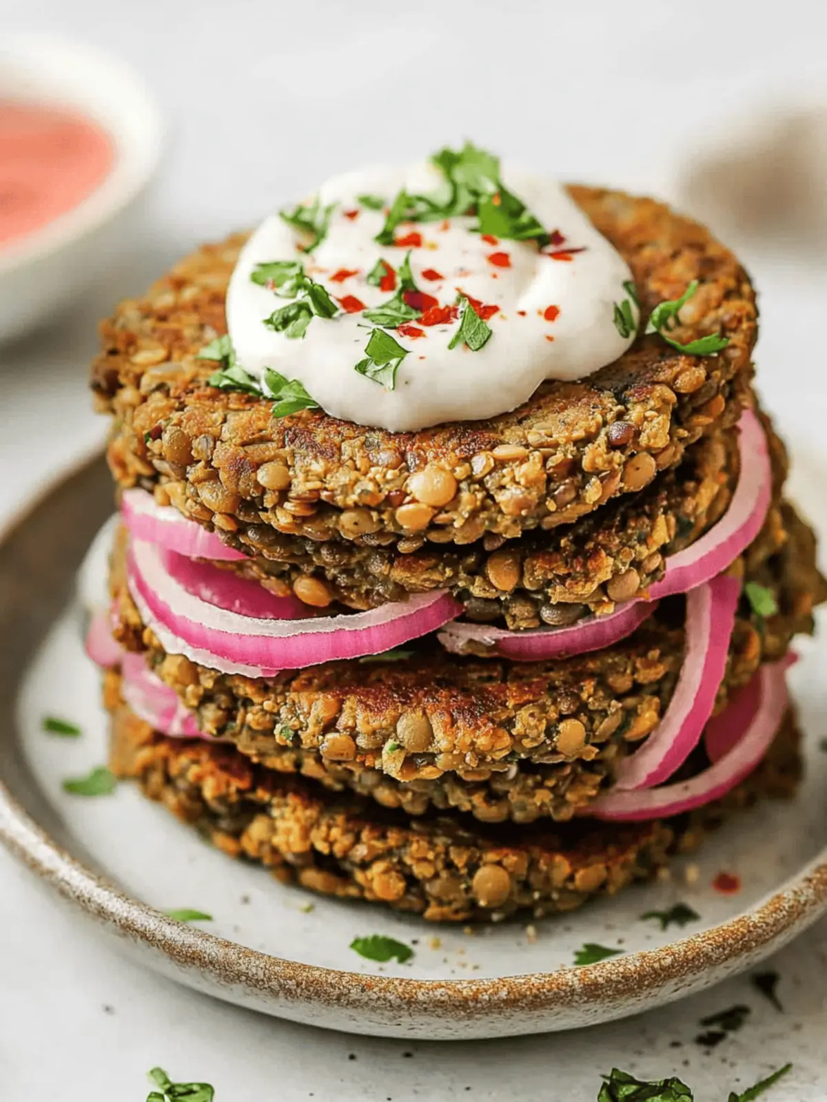 Lentil Burger Patties (Vegan)