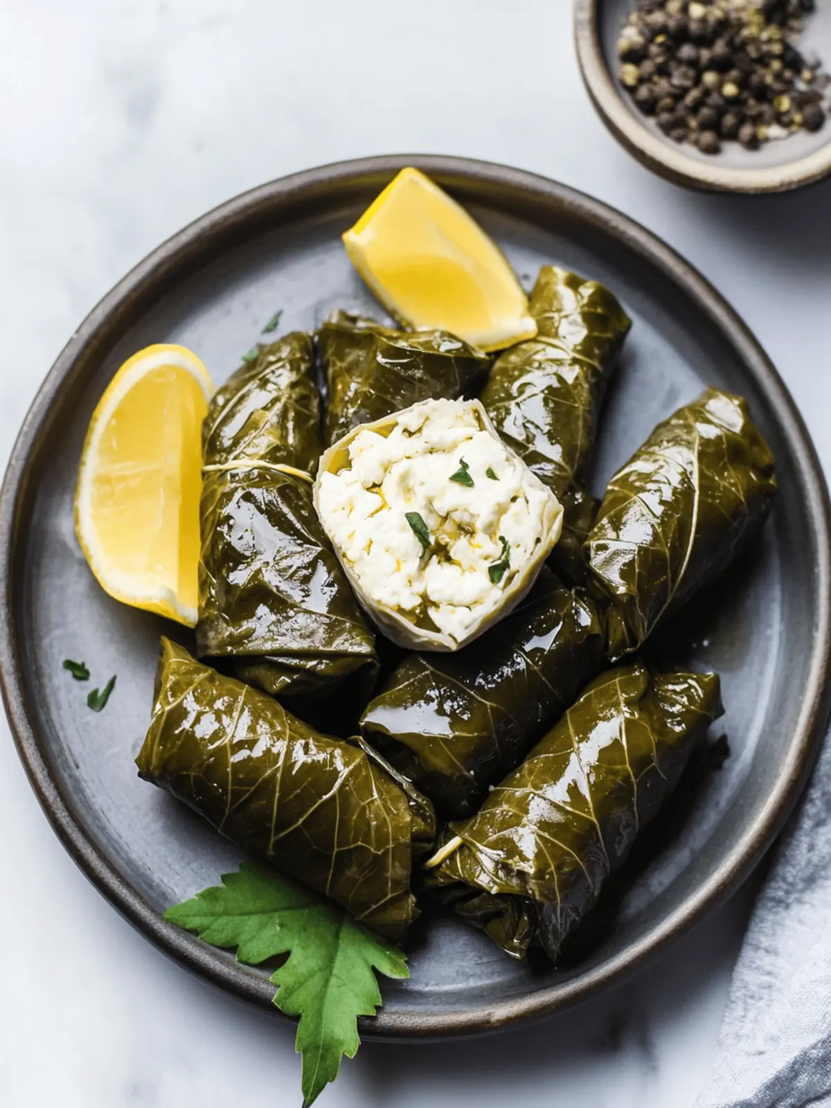 Savor Homemade Dolmades – Greek Stuffed Vine Leaves Delight 3 Dolmades – Greek stuffed vine leaves