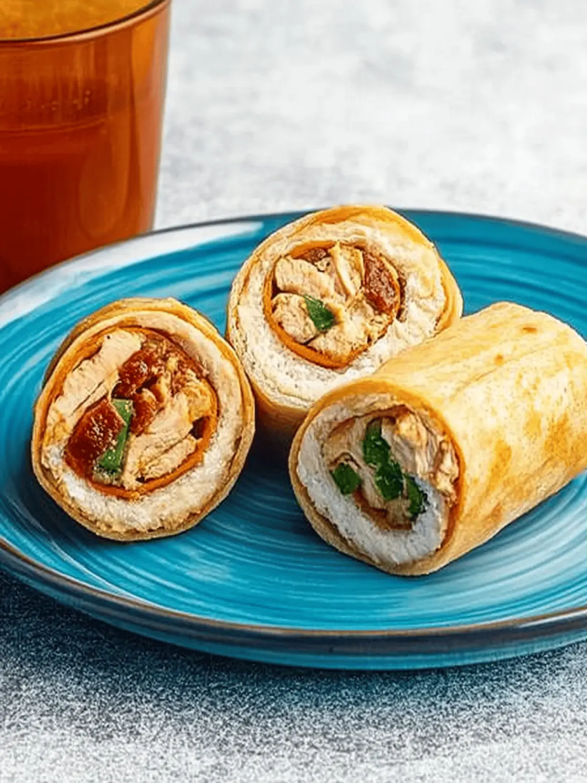Barbecue Chicken Roll-Ups