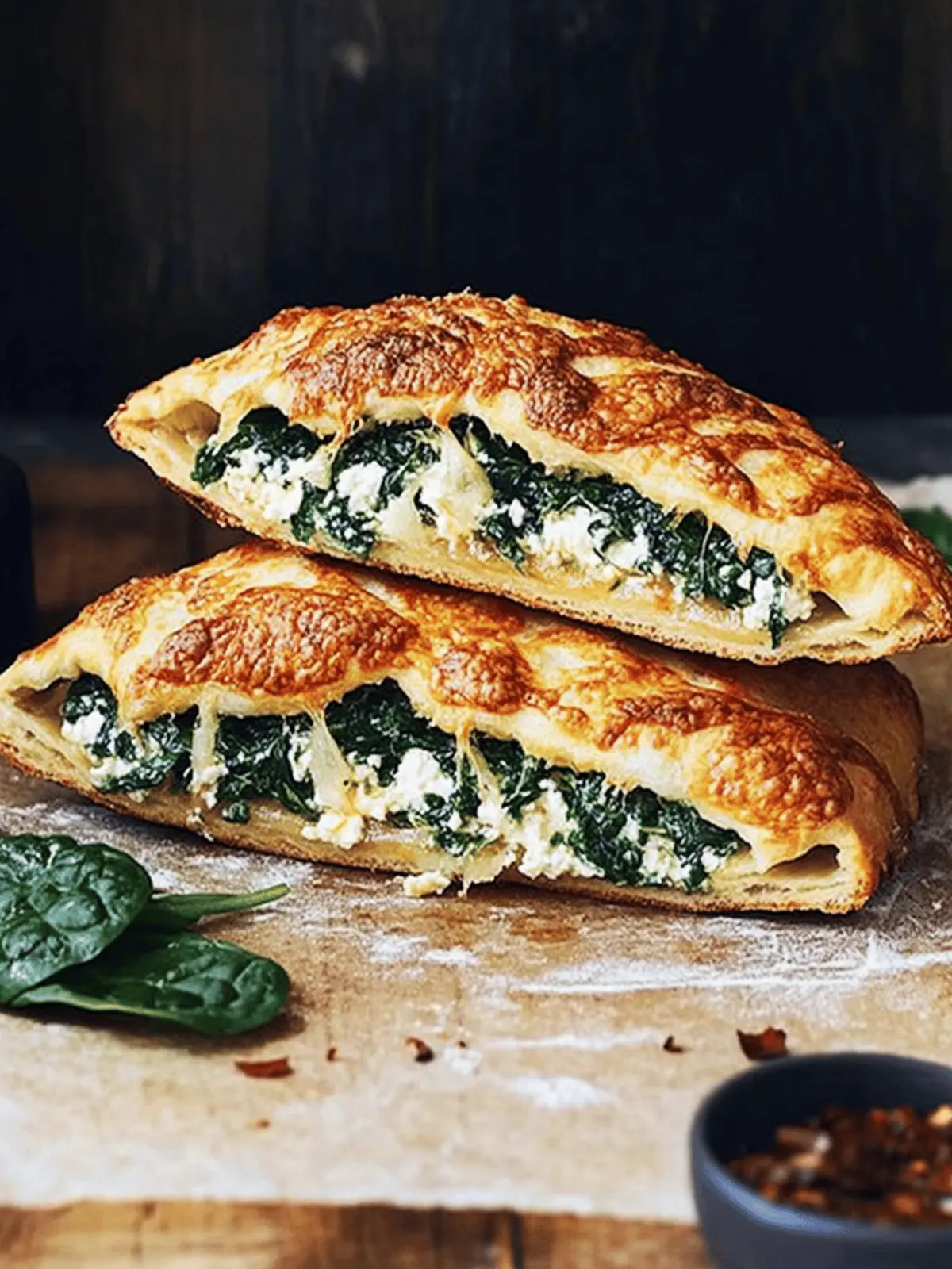 Spinach-Ricotta Calzone