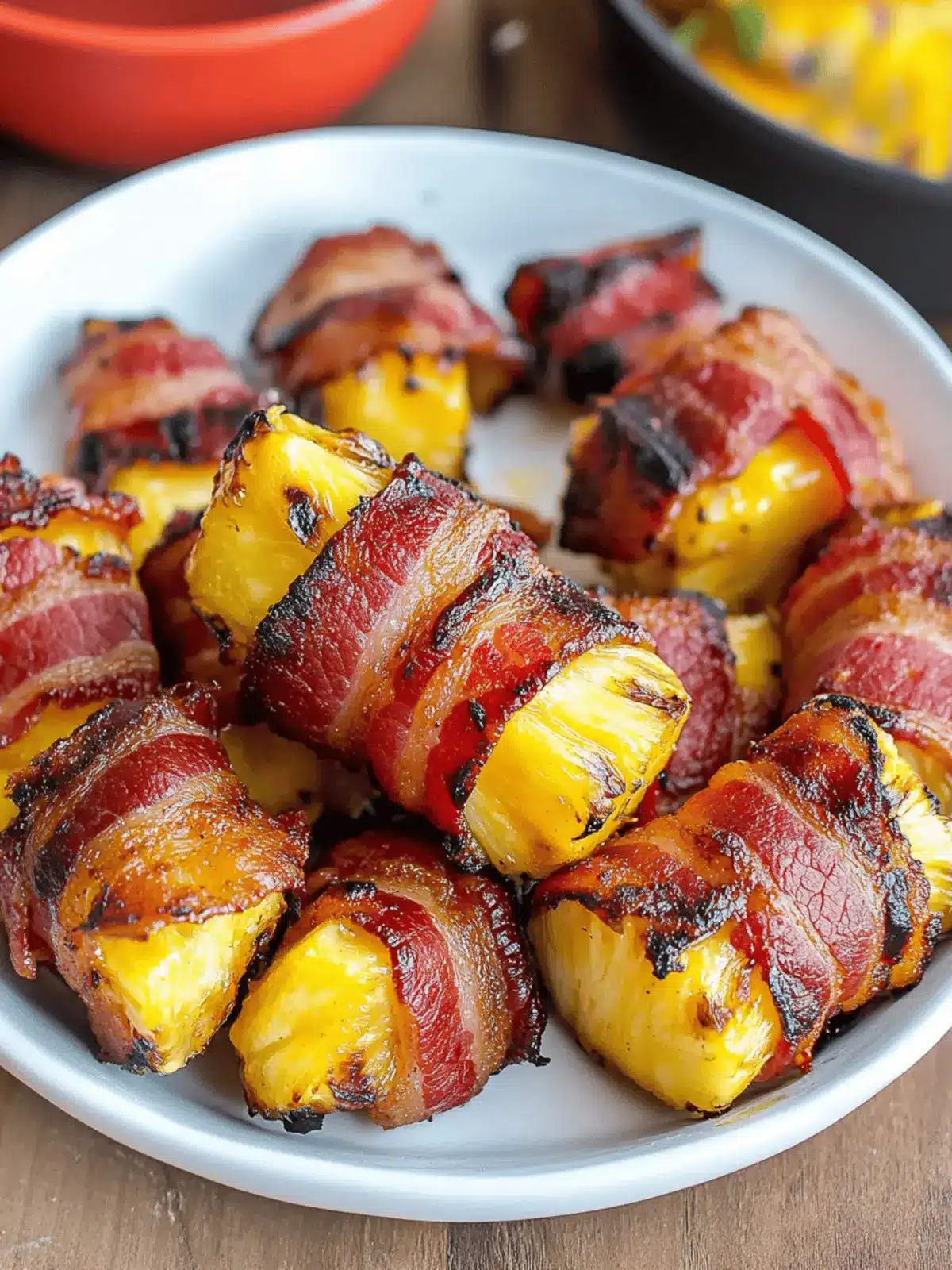 Bacon Wrapped Pineapple (Air Fryer)