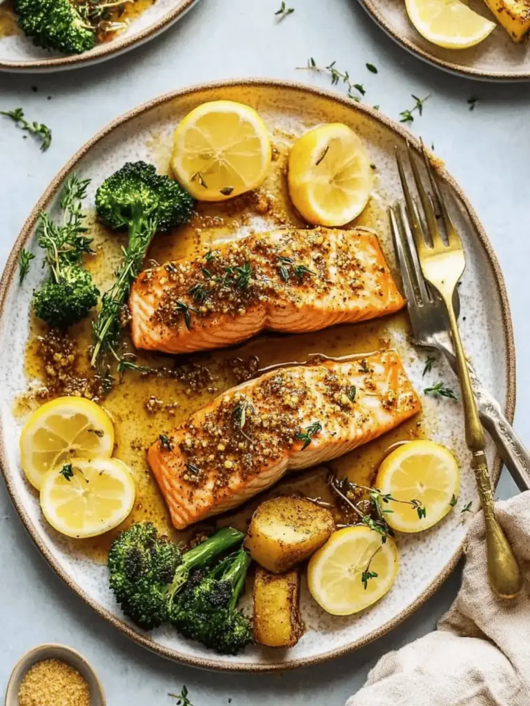 Sheet Pan Honey Mustard Salmon