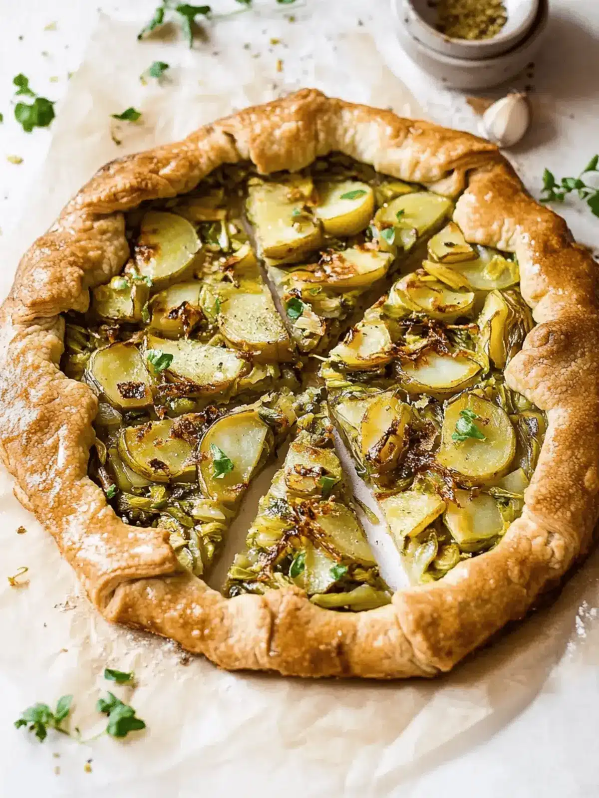 Leek and Potato Galette