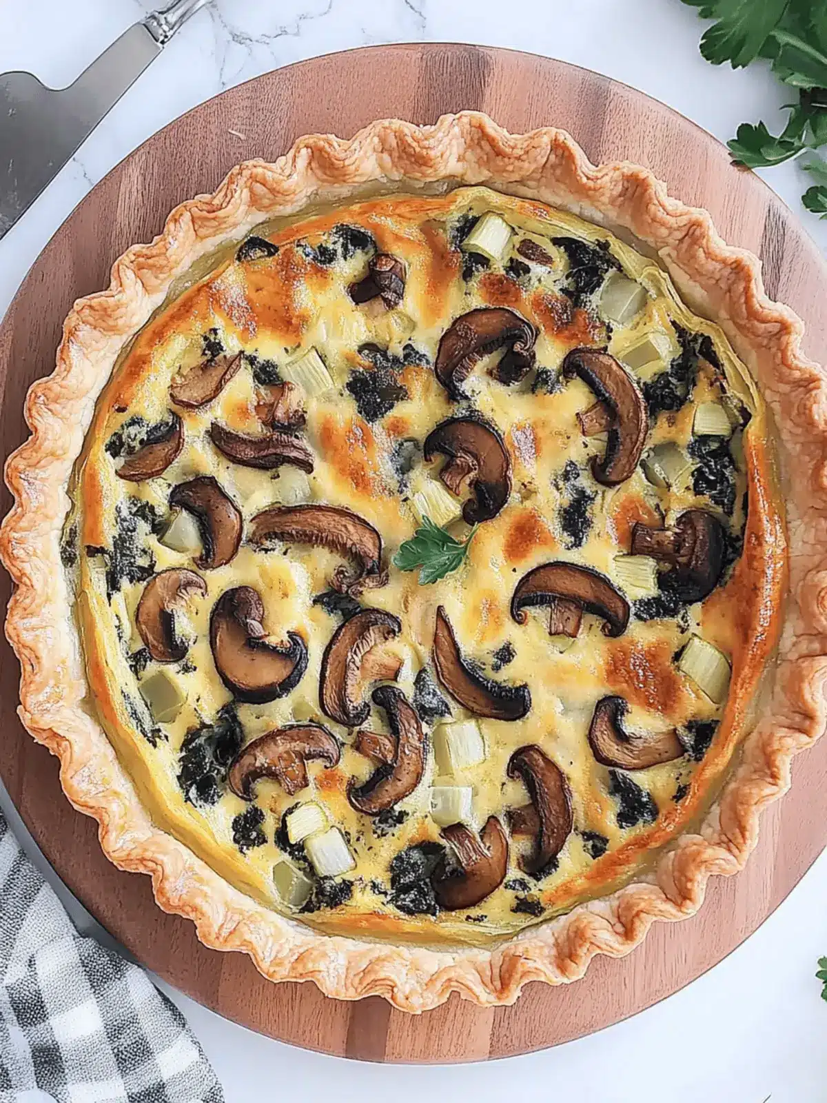 Savory Leek and Mushroom Quiche for Cozy Homemade Bliss 4 Leek and Mushroom Quiche