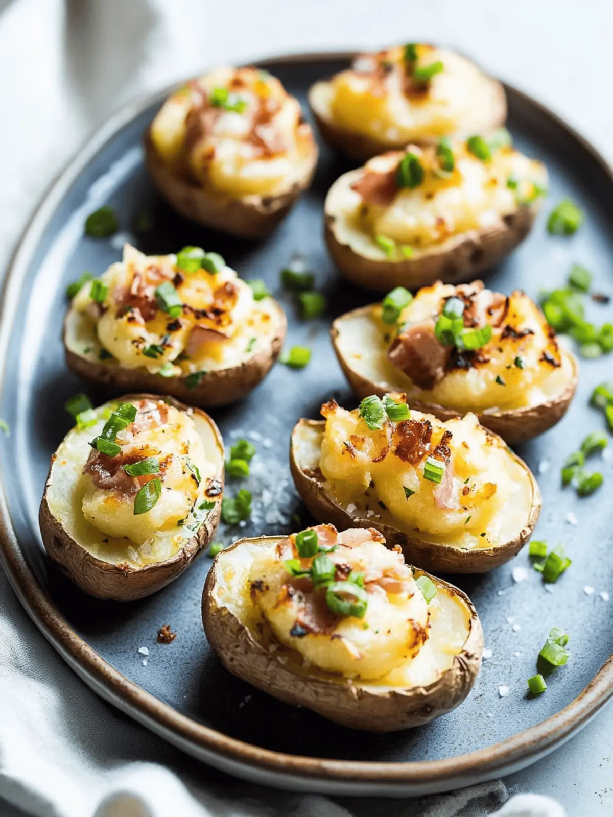 Twice Baked Baby Potatoes