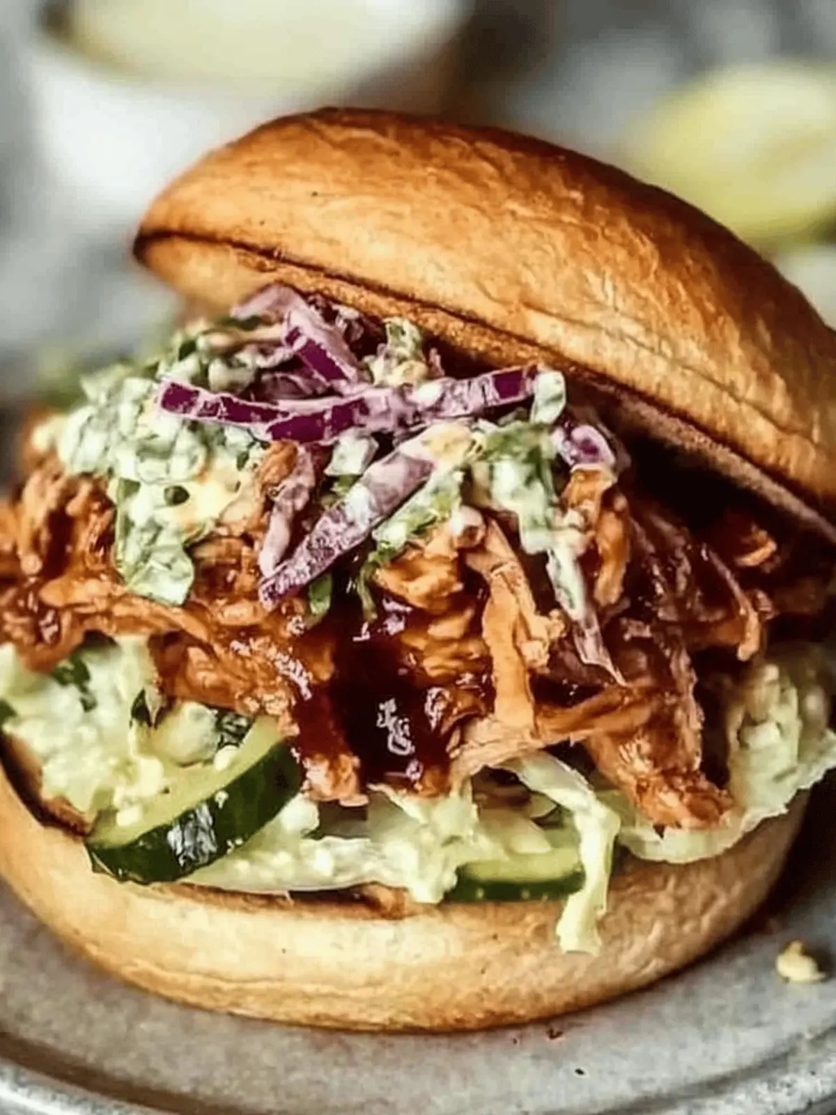 BBQ Jackfruit Sandwich