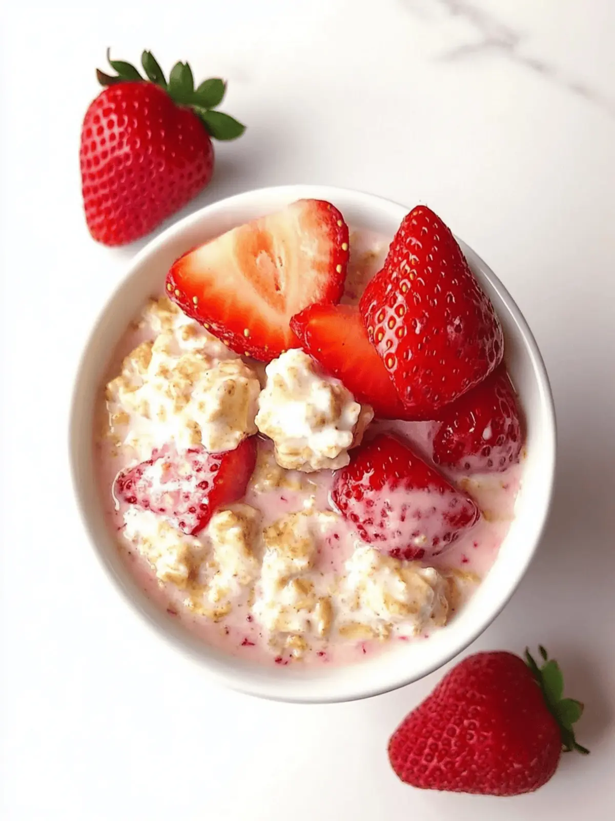 Strawberry Shortcake Overnight Oats
