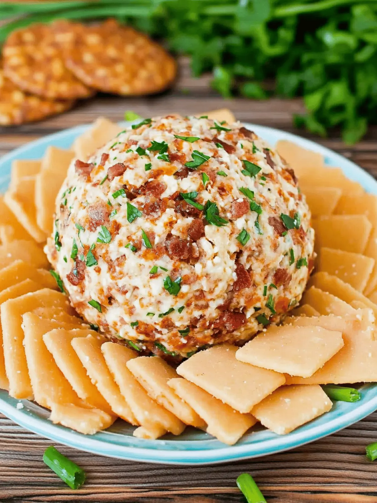 Bacon Ranch Cheese Ball (with cheddar cheese)