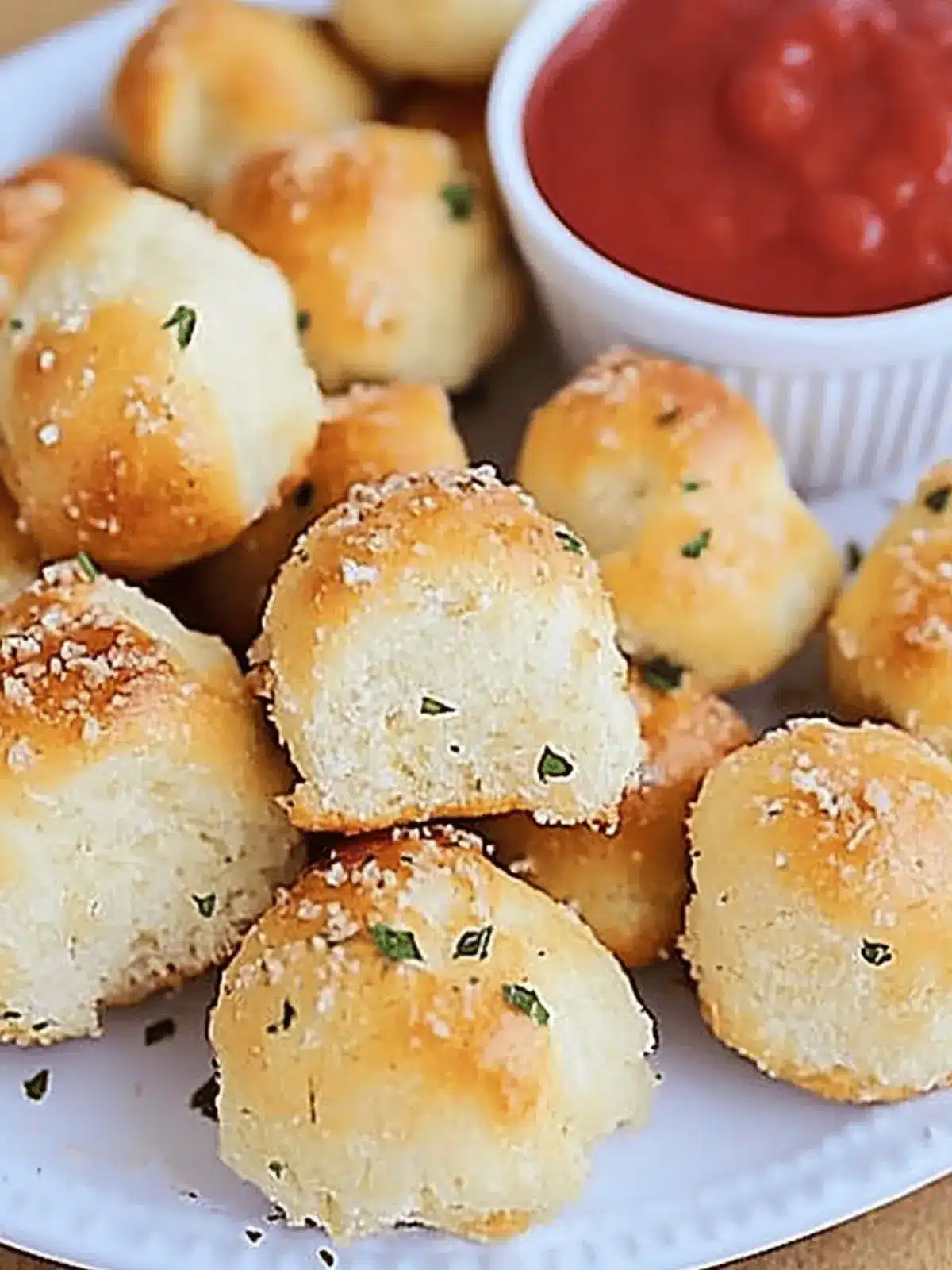 Soft Garlic Parmesan Pretzel Bites