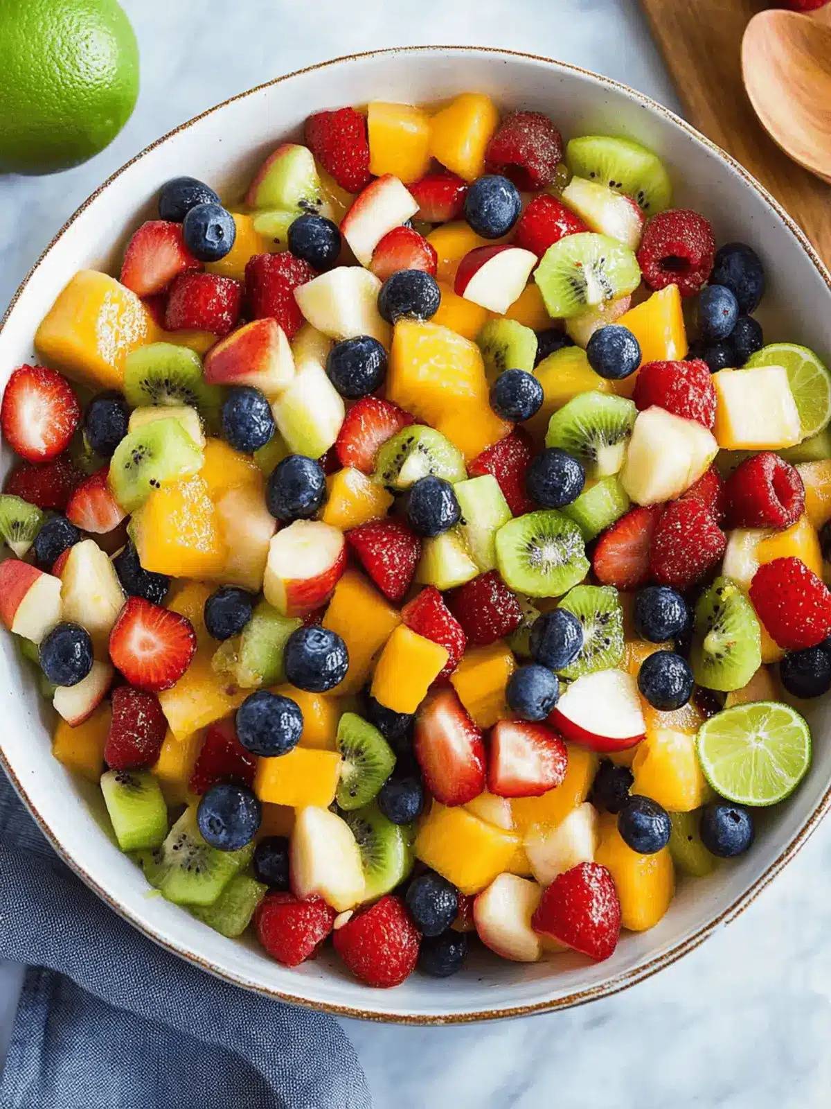 Delicious Honey Lime Rainbow Fruit Salad That Pops with Flavor 3 Honey Lime Rainbow Fruit Salad