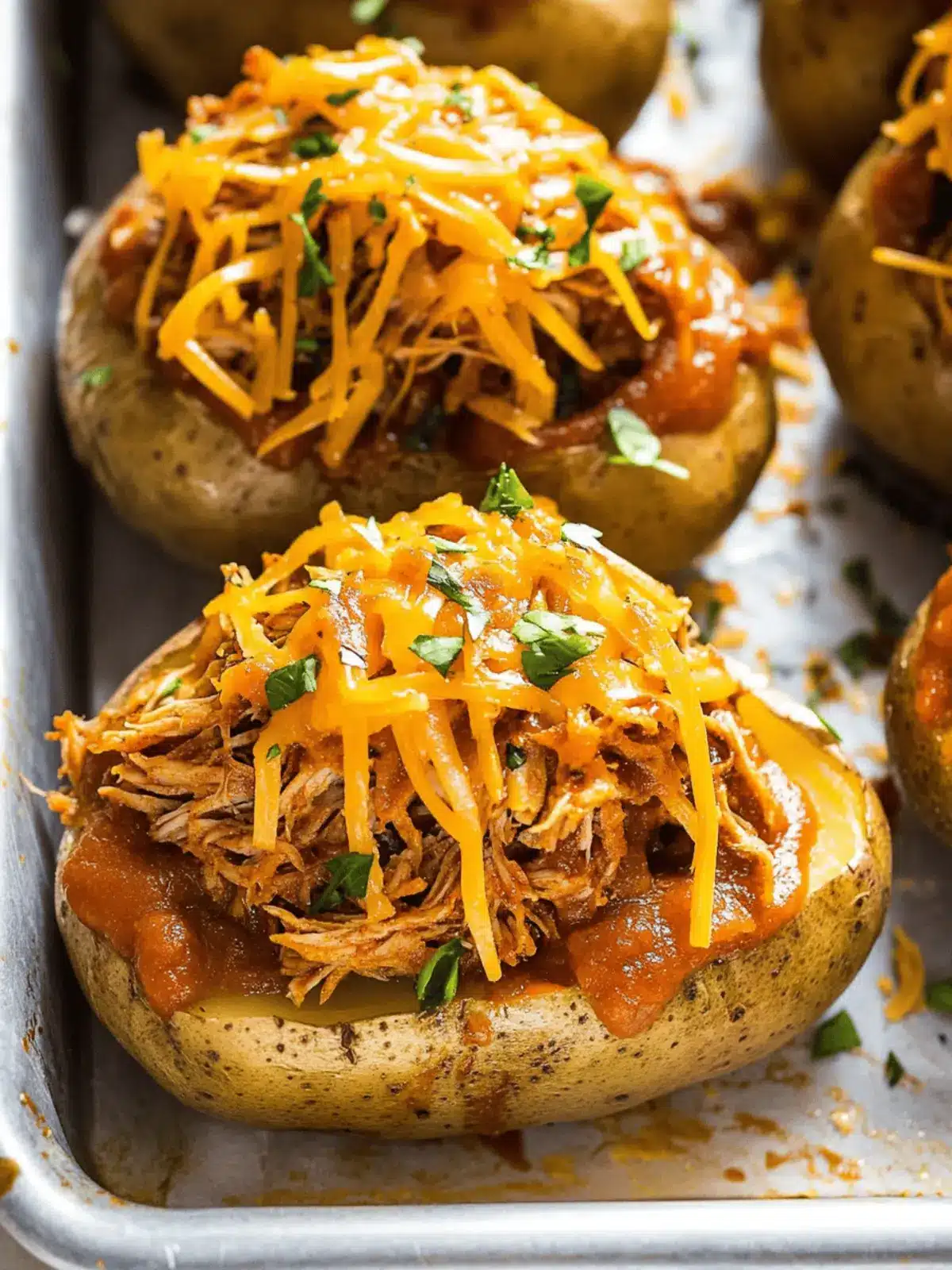 BBQ Baked Potato Recipe with Pulled Pork