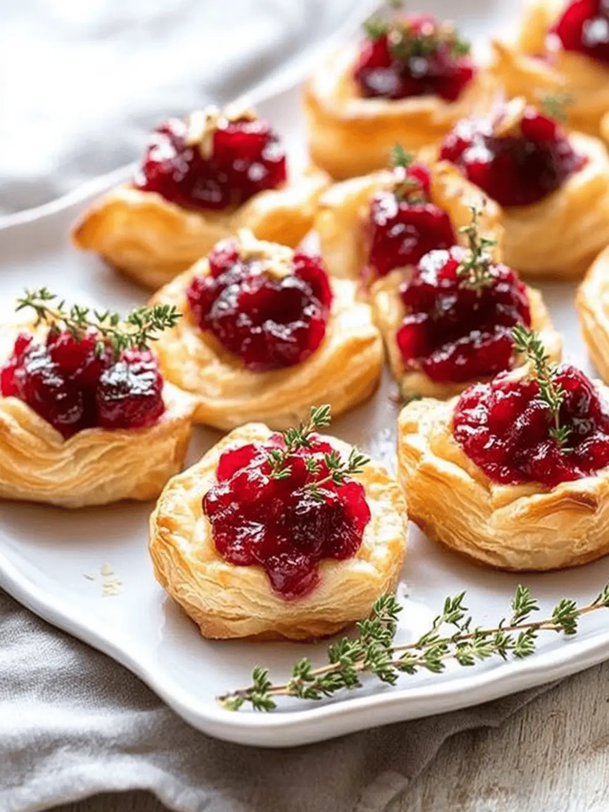 Cranberry Brie Puff Pastry Bites for Irresistible Appetizers 4 Cranberry Brie Puff Pastry Bites