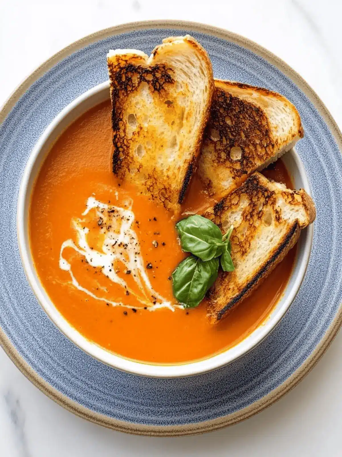 Easy Tomato Soup With Grilled Cheese