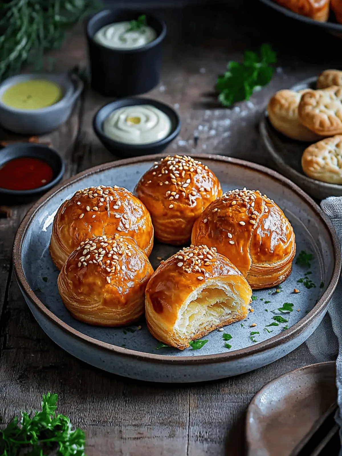 Irresistible Pogaca Soft Turkish Pastry with Feta & Potatoes 2 Pogaca (Soft Turkish Pastry)