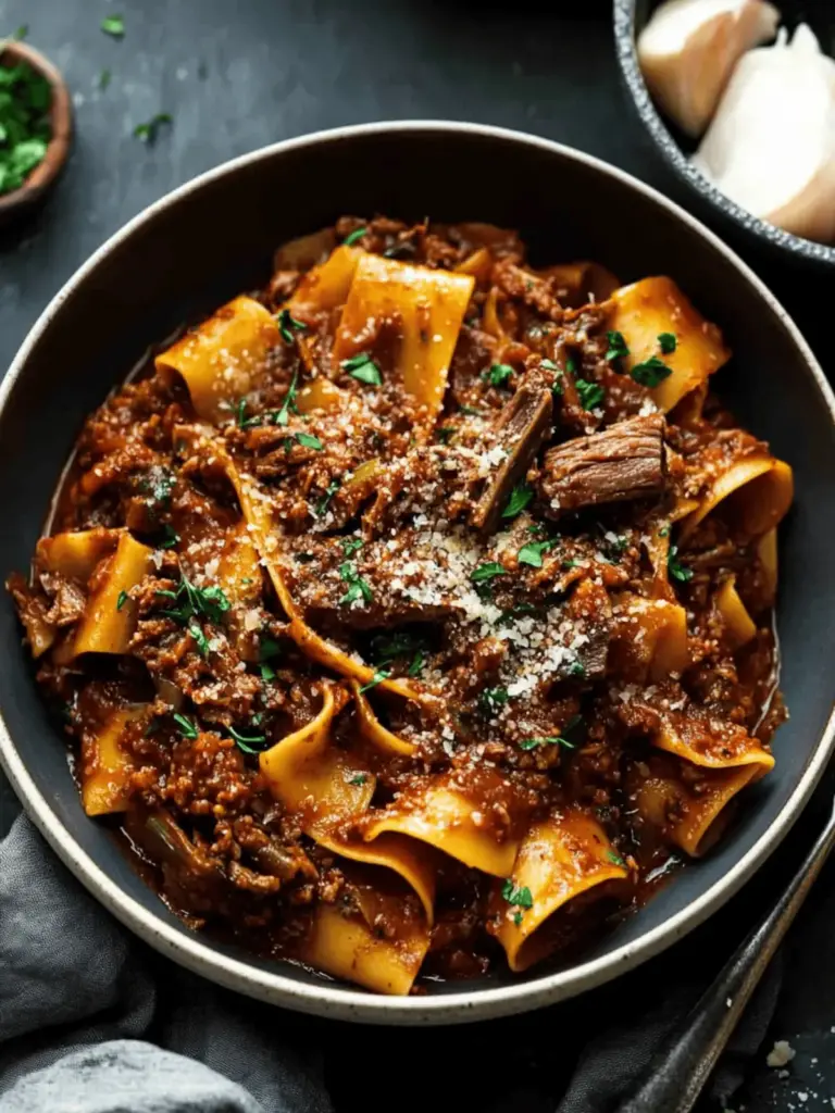 Slowly Braised Short Rib Ragu