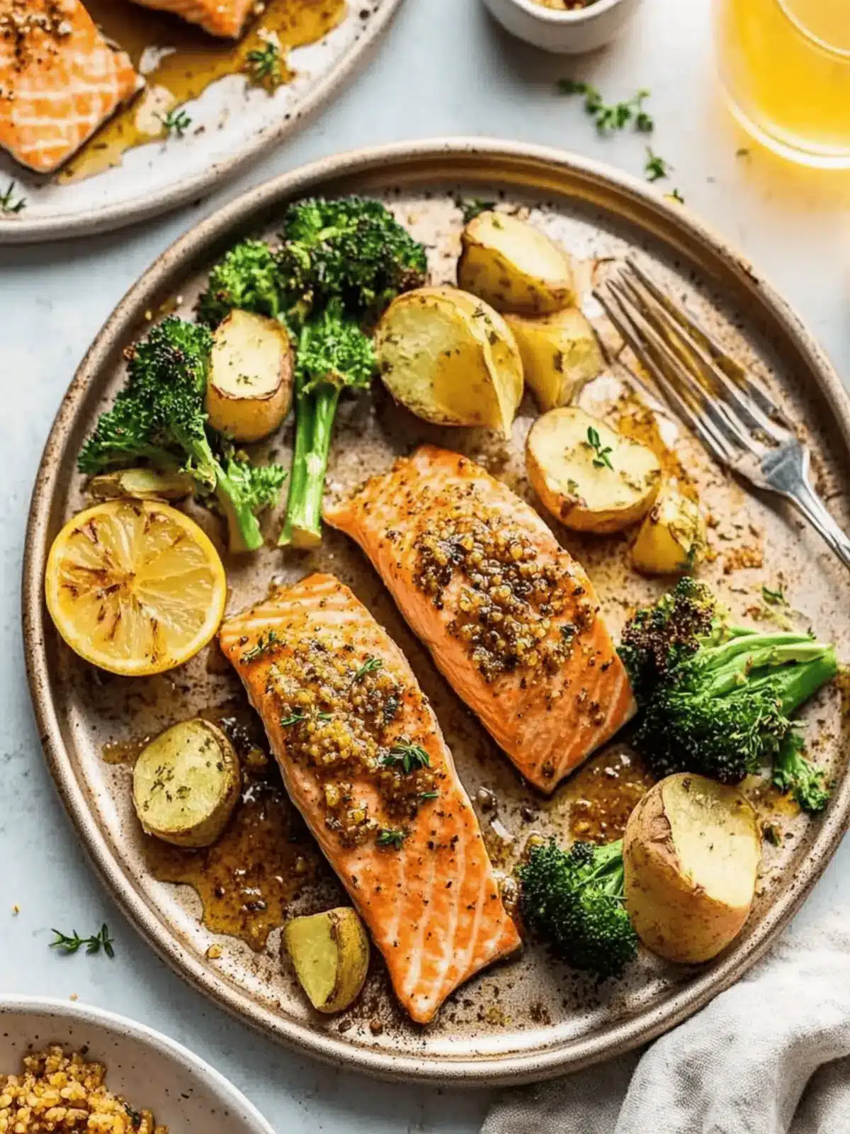 Sheet Pan Honey Mustard Salmon