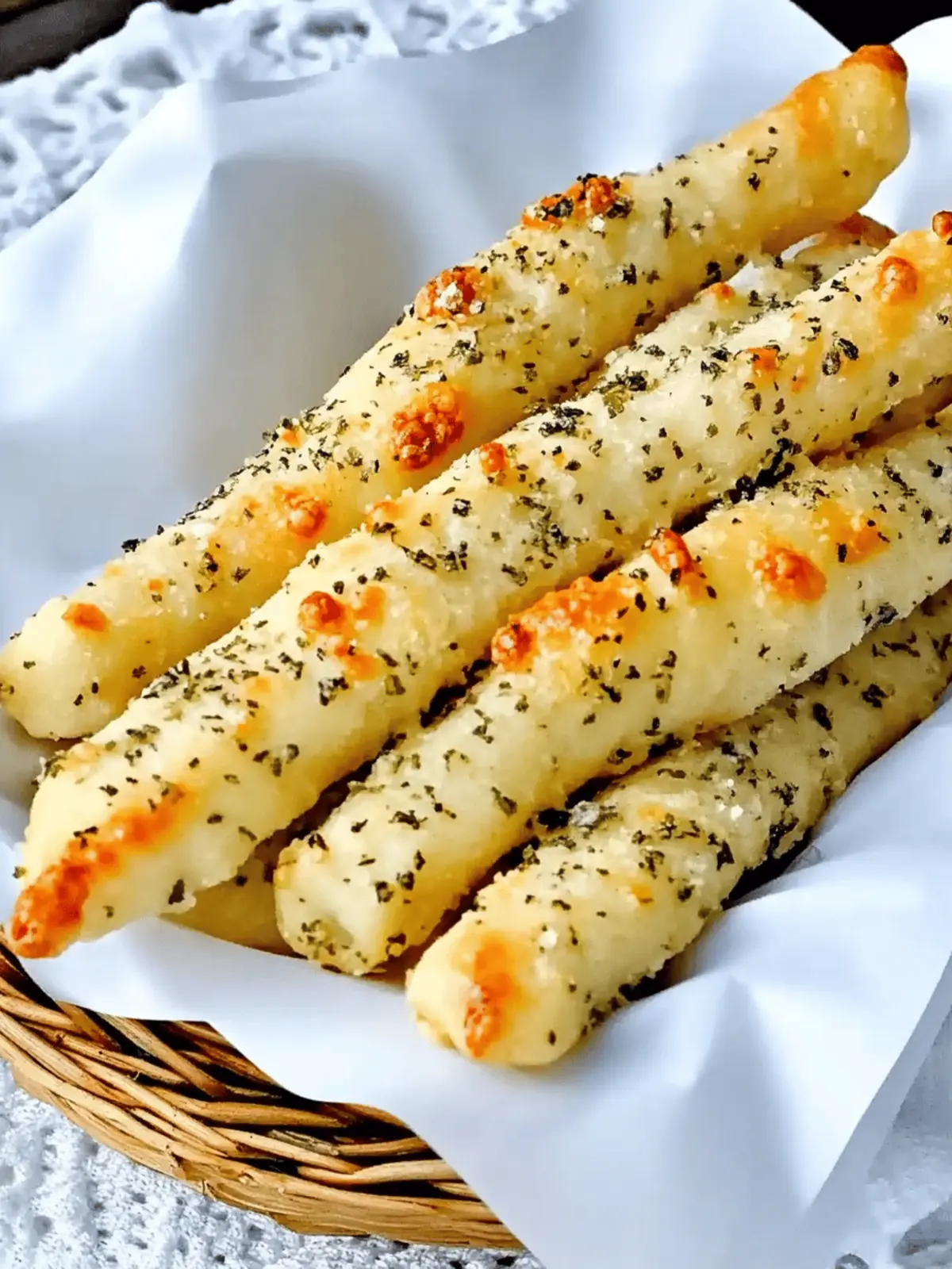 Cheesy Garlic And Herb Breadsticks