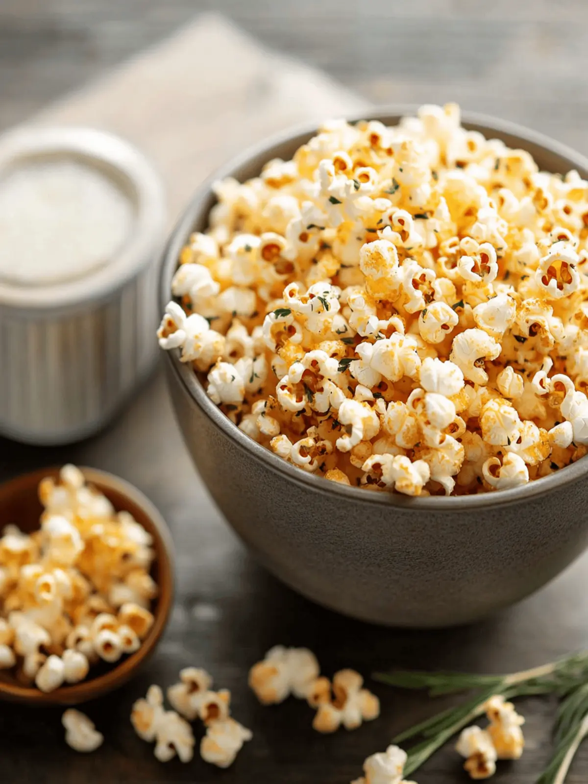 Garlic and Herb Parmesan Popcorn You’ll Crave Every Movie Night 3 Garlic and Herb Parmesan Popcorn