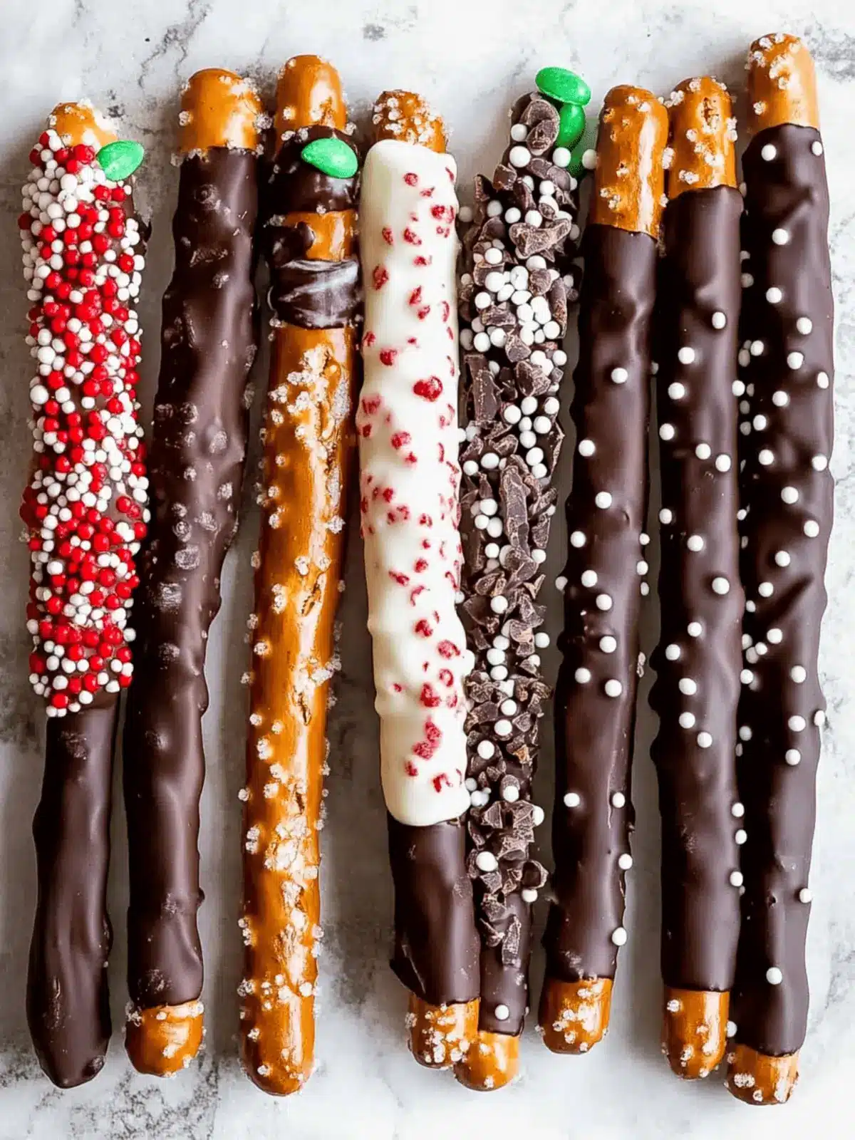 Chocolate Covered Pretzel Rods