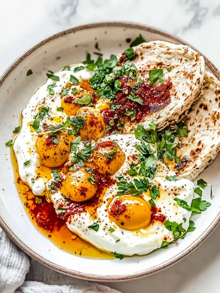 Cilbir (Turkish Eggs in Yogurt)
