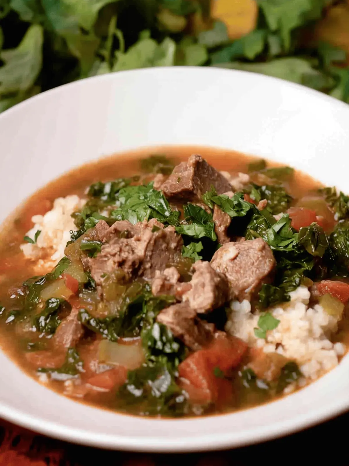 Malagasy Romazava (Meat Stew with Greens)