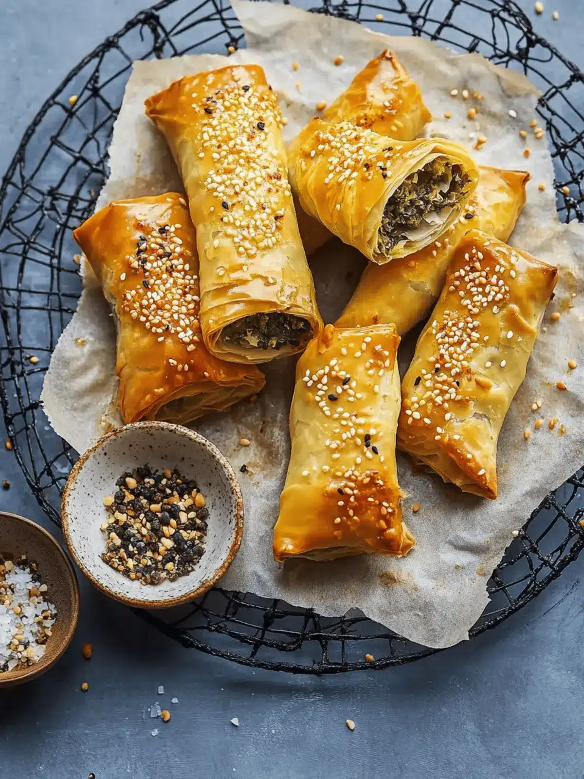 Air Fryer Spanakopita Rolls