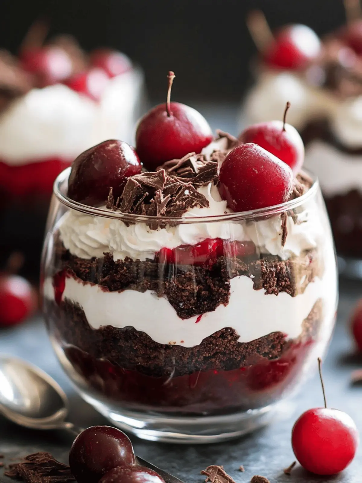 Black Forest Brownie Trifle
