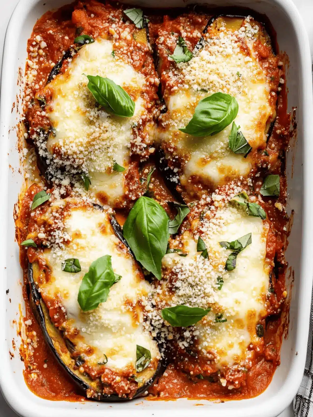 Eggplant Lasagna Boats