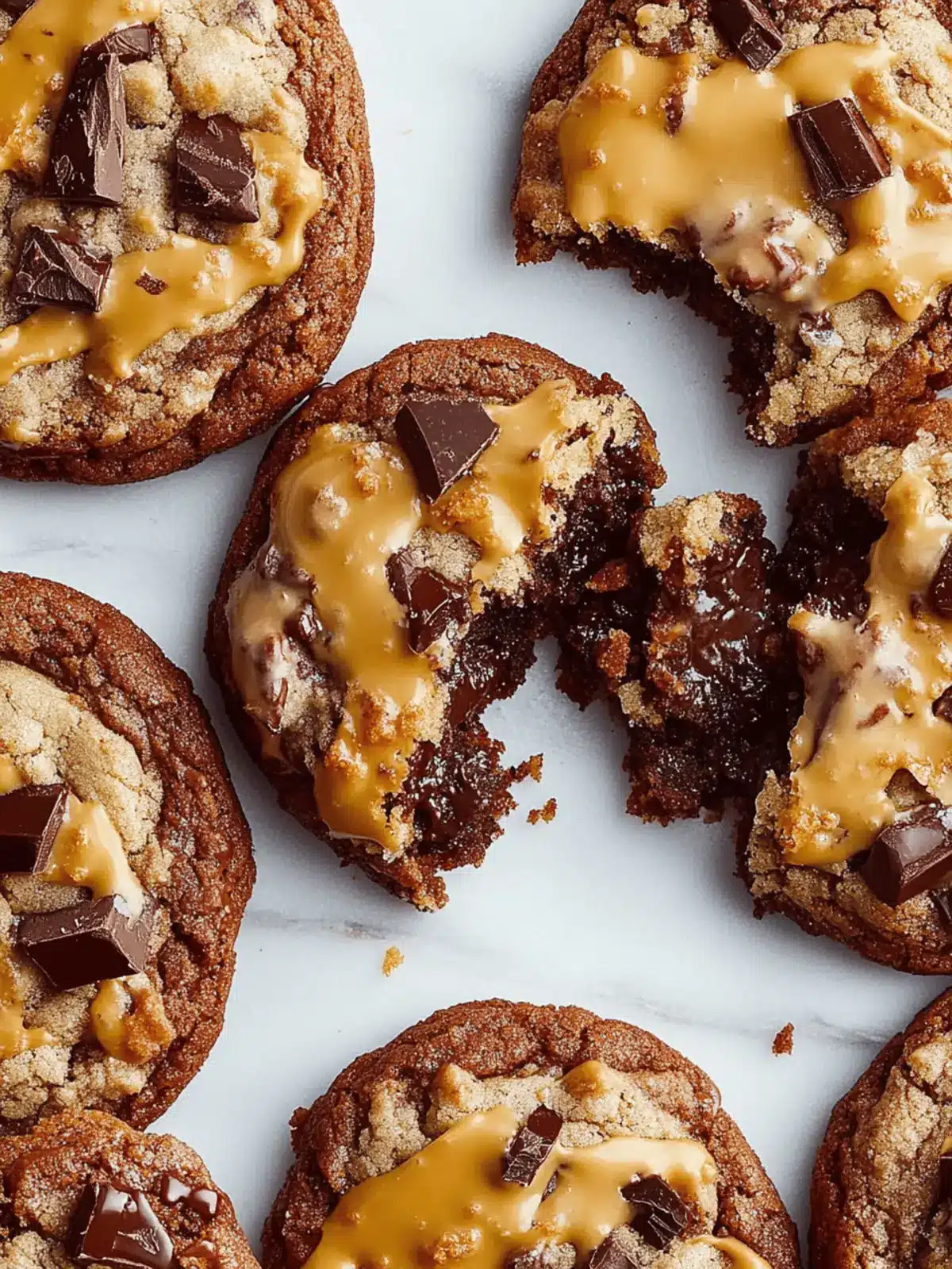 Chocolate Turtle Cookies