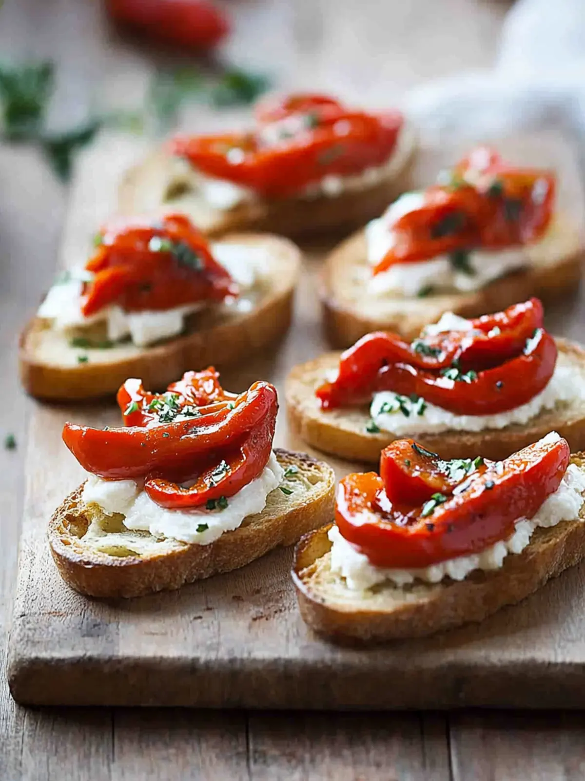 Savor Roasted Red Peppers Goat Cheese Crostini for Easy Appetizers 5 Roasted Red Peppers Goat Cheese Crostini