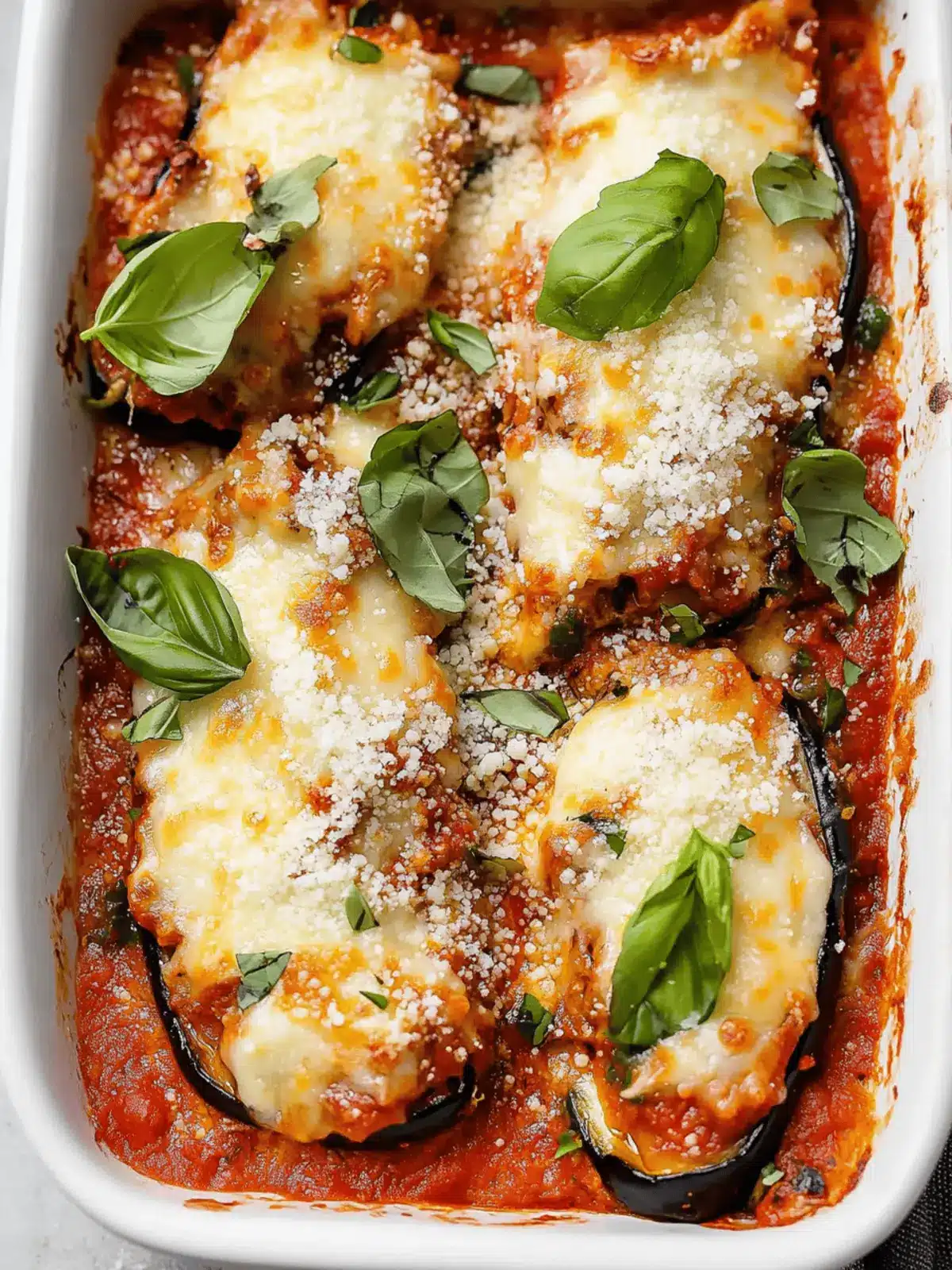Eggplant Lasagna Boats