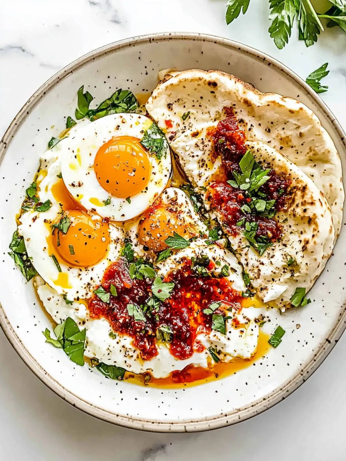 Cilbir Delight: Perfect Poached Eggs with Yogurt Magic 4 Cilbir (Turkish Eggs in Yogurt)